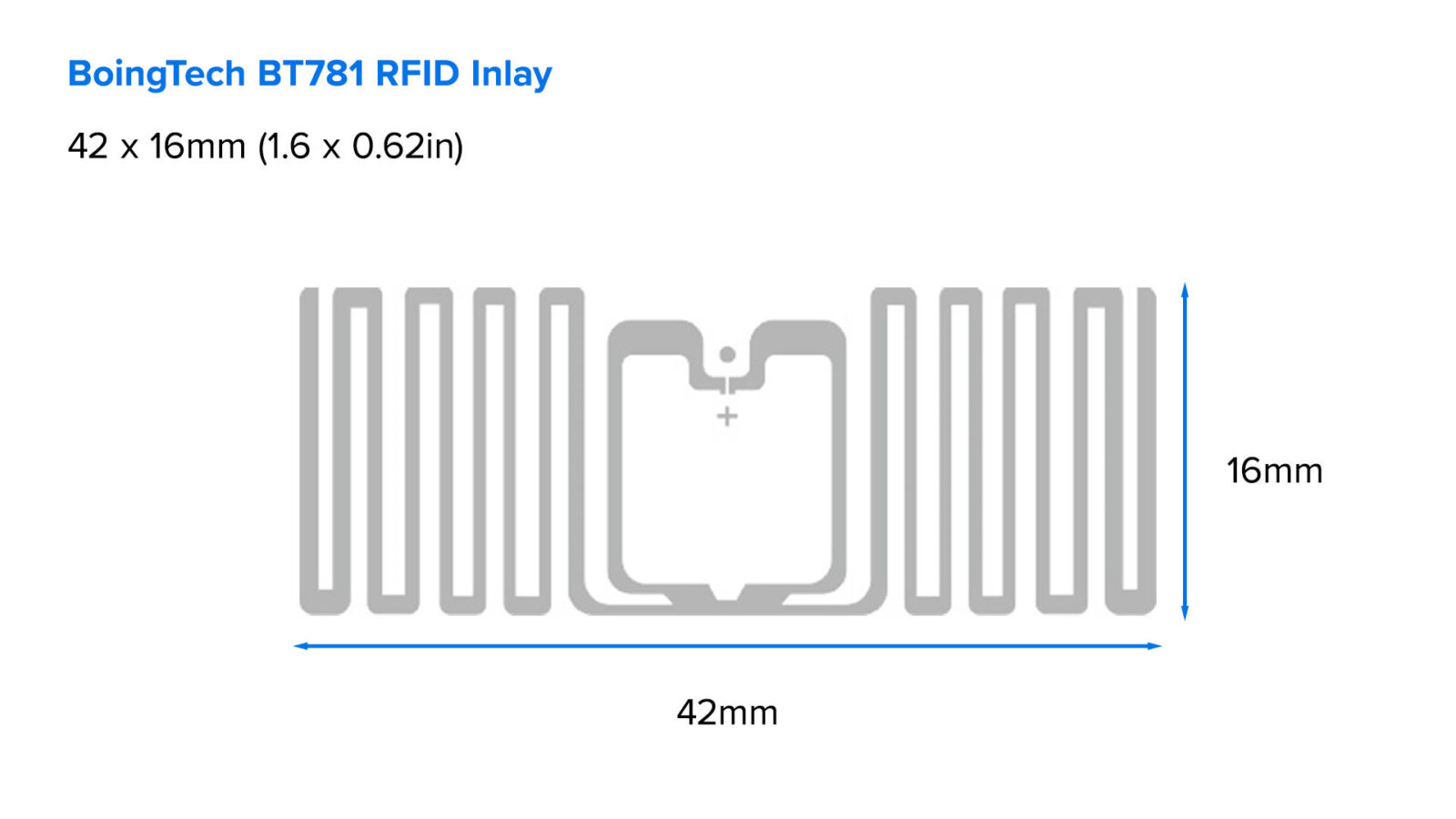 ZIPRD3016344 Boingtech BT781 Inlay RFID Label - immagine 1